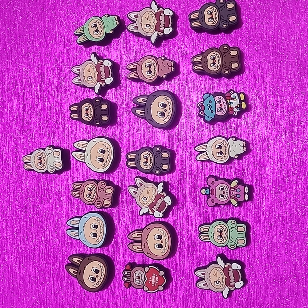 25 LABUBU CHARMS FOR CROC SHOES